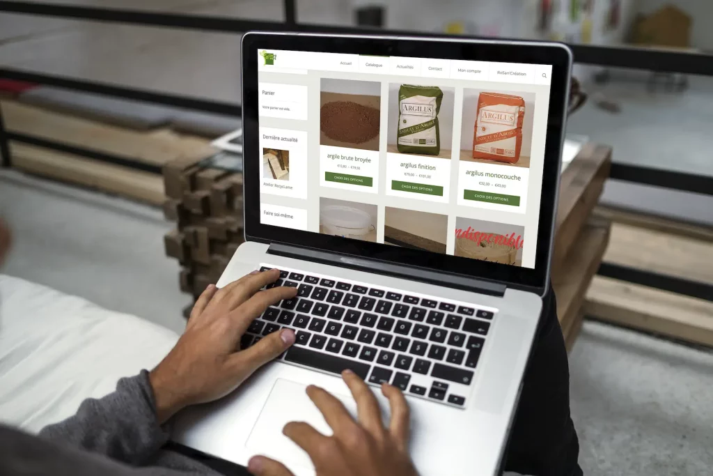 catalogue en ligne sans paiement - commander en ligne