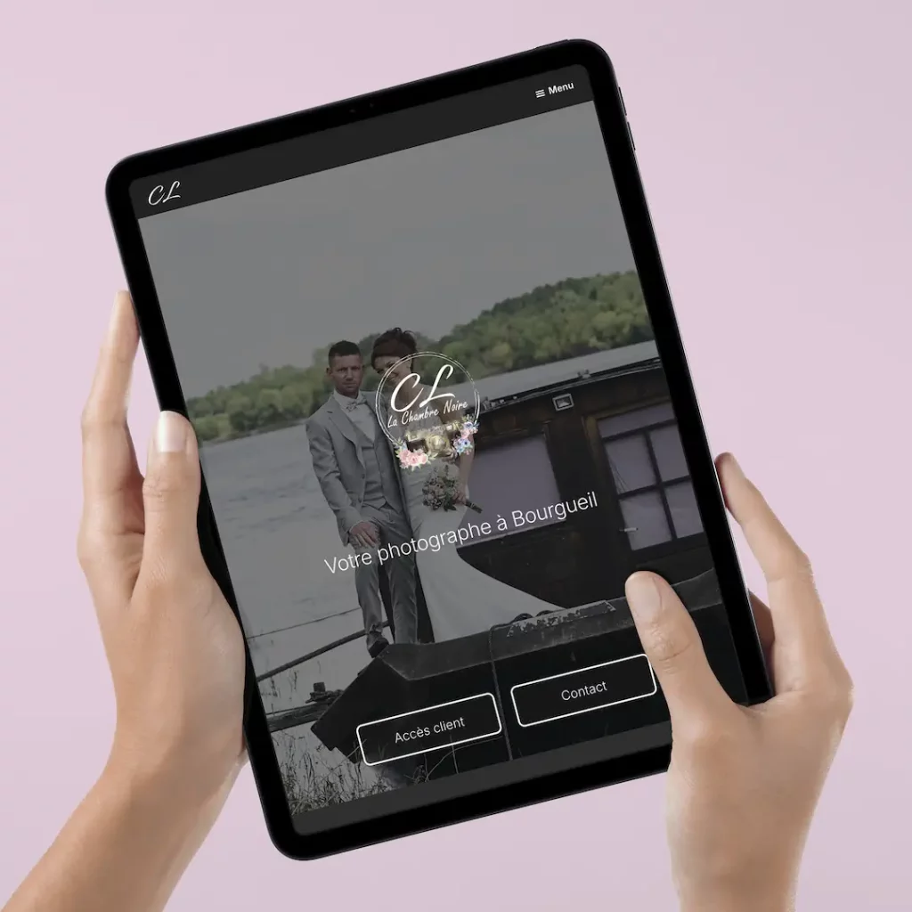 site vitrine d'une photographe