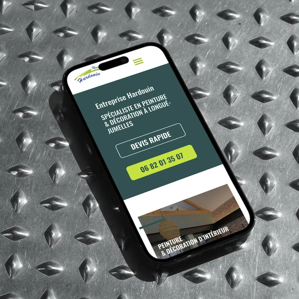 site web pour professionnel du BTP