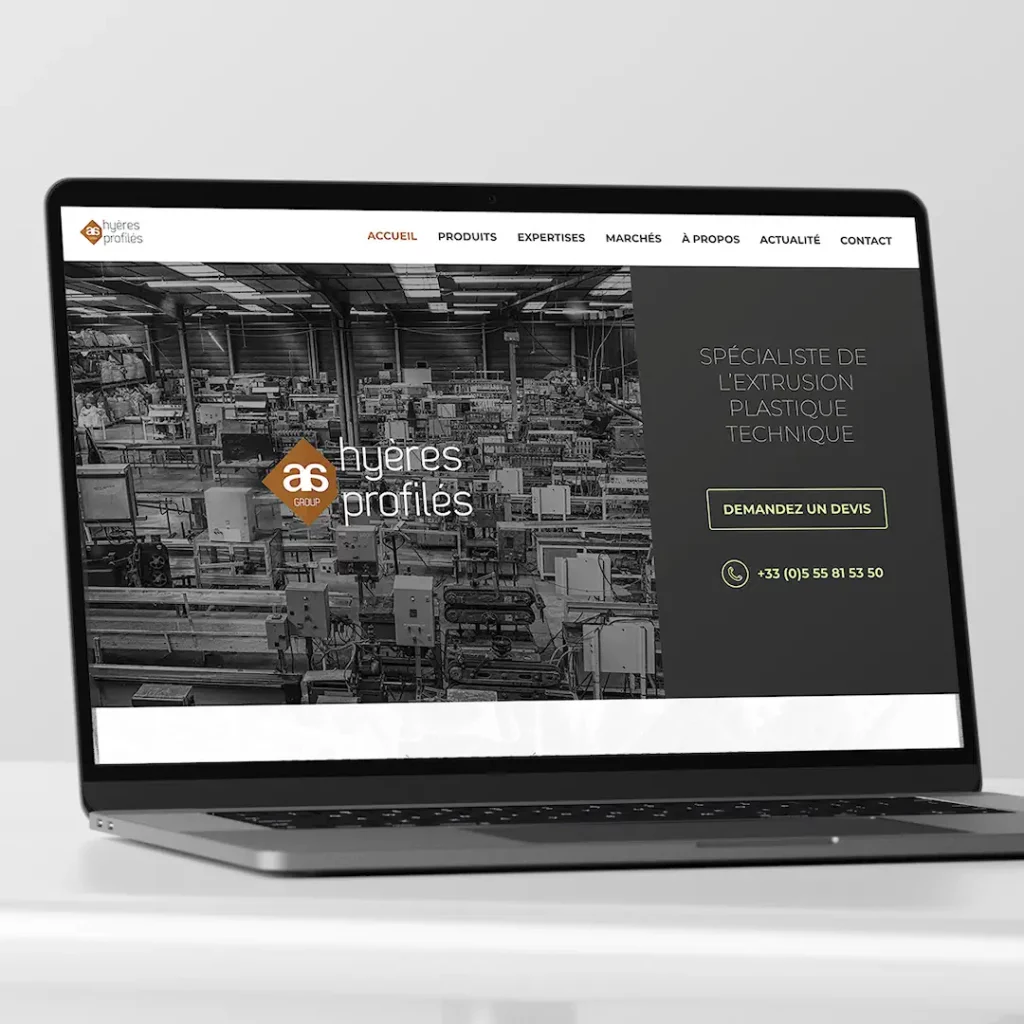 site internet corporate secteur industrie