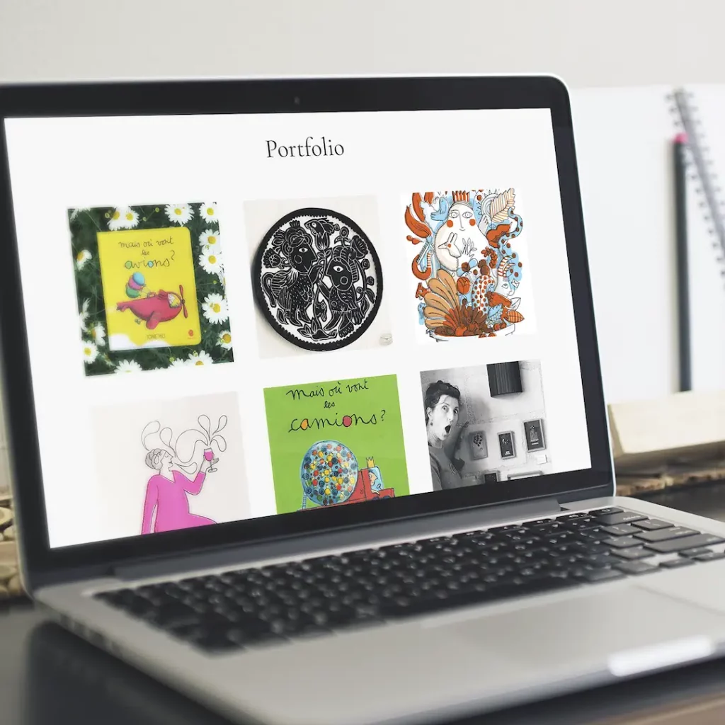 site web artiste : portfolio - blog- vente en ligne